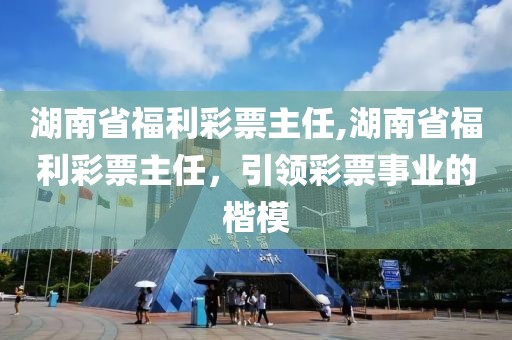 湖南省福利彩票主任,湖南省福利彩票主任，引领彩票事业的楷模