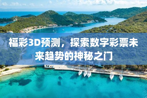 福彩3D预测，探索数字彩票未来趋势的神秘之门