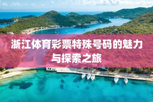 浙江体育彩票特殊号码的魅力与探索之旅