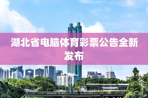 湖北省电脑体育彩票公告全新发布