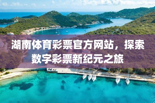 湖南体育彩票官方网站，探索数字彩票新纪元之旅